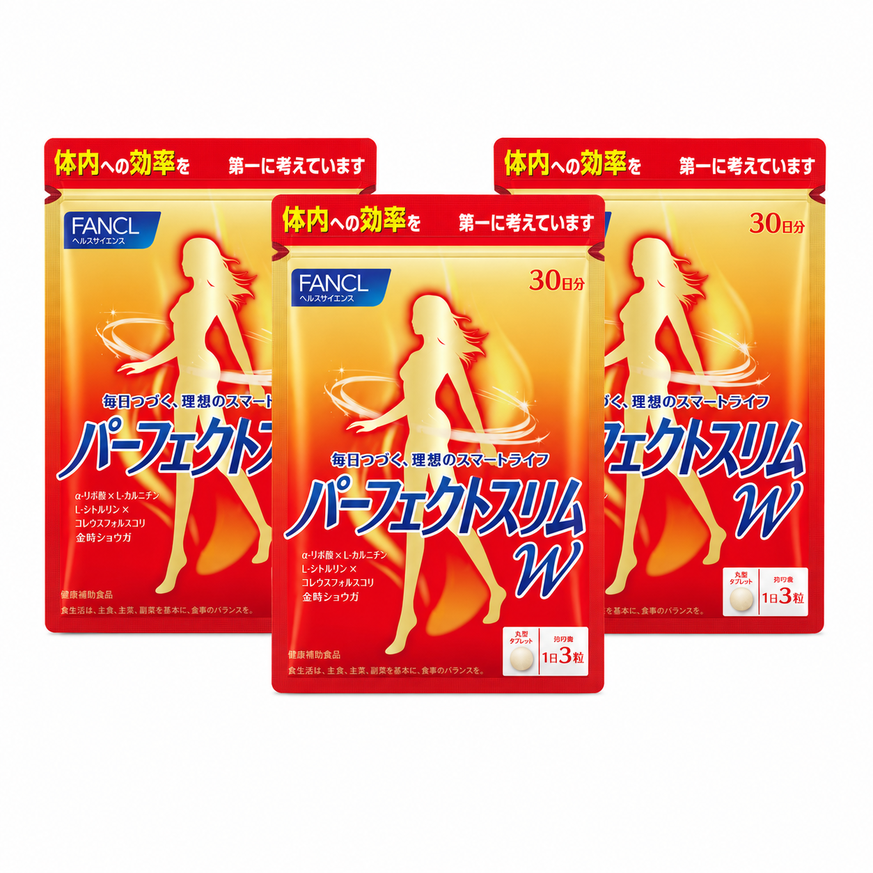 FANCL Perfect Slim W / Body Management Supplement|日常體態管理