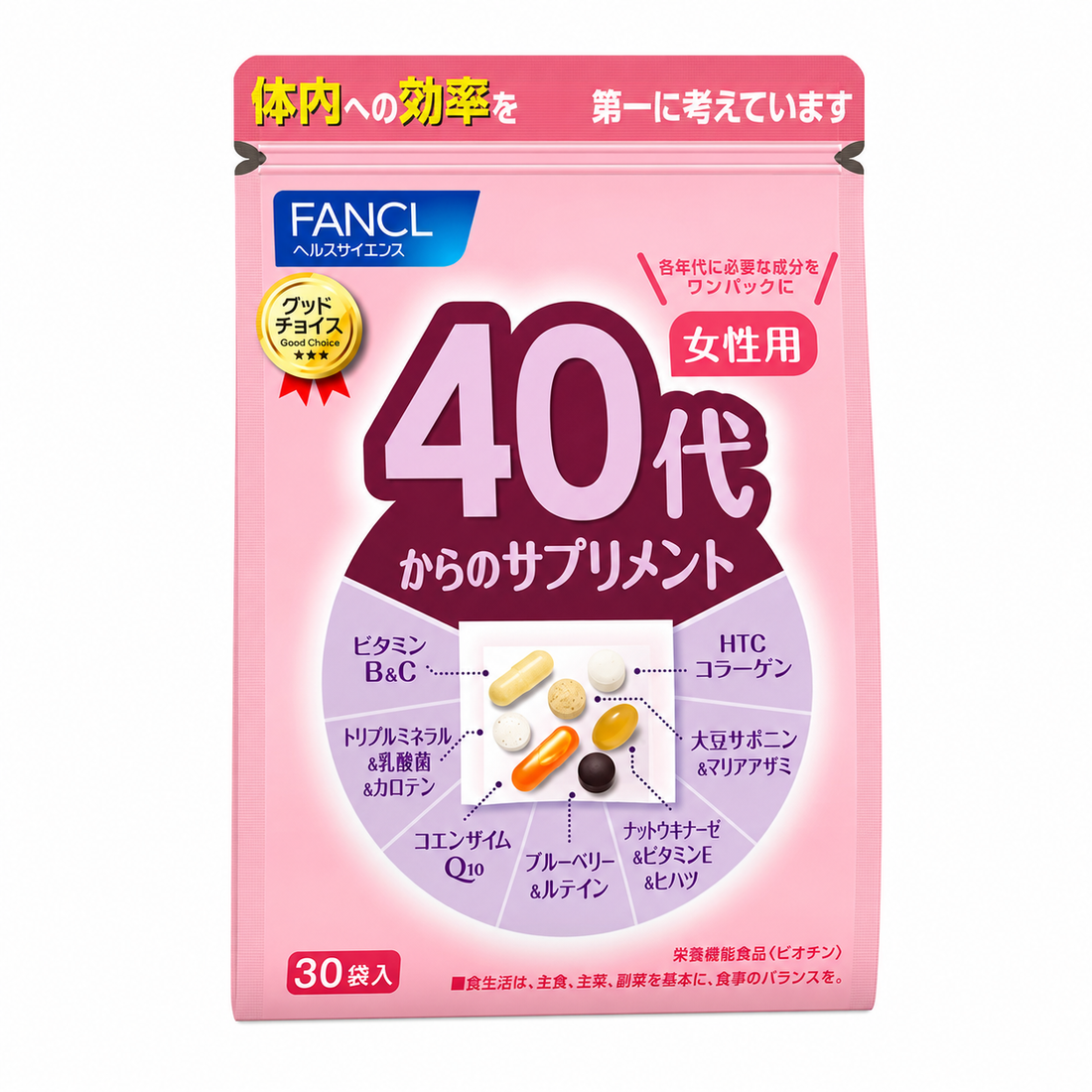 FANCL 40代女性日常營養 30袋裝