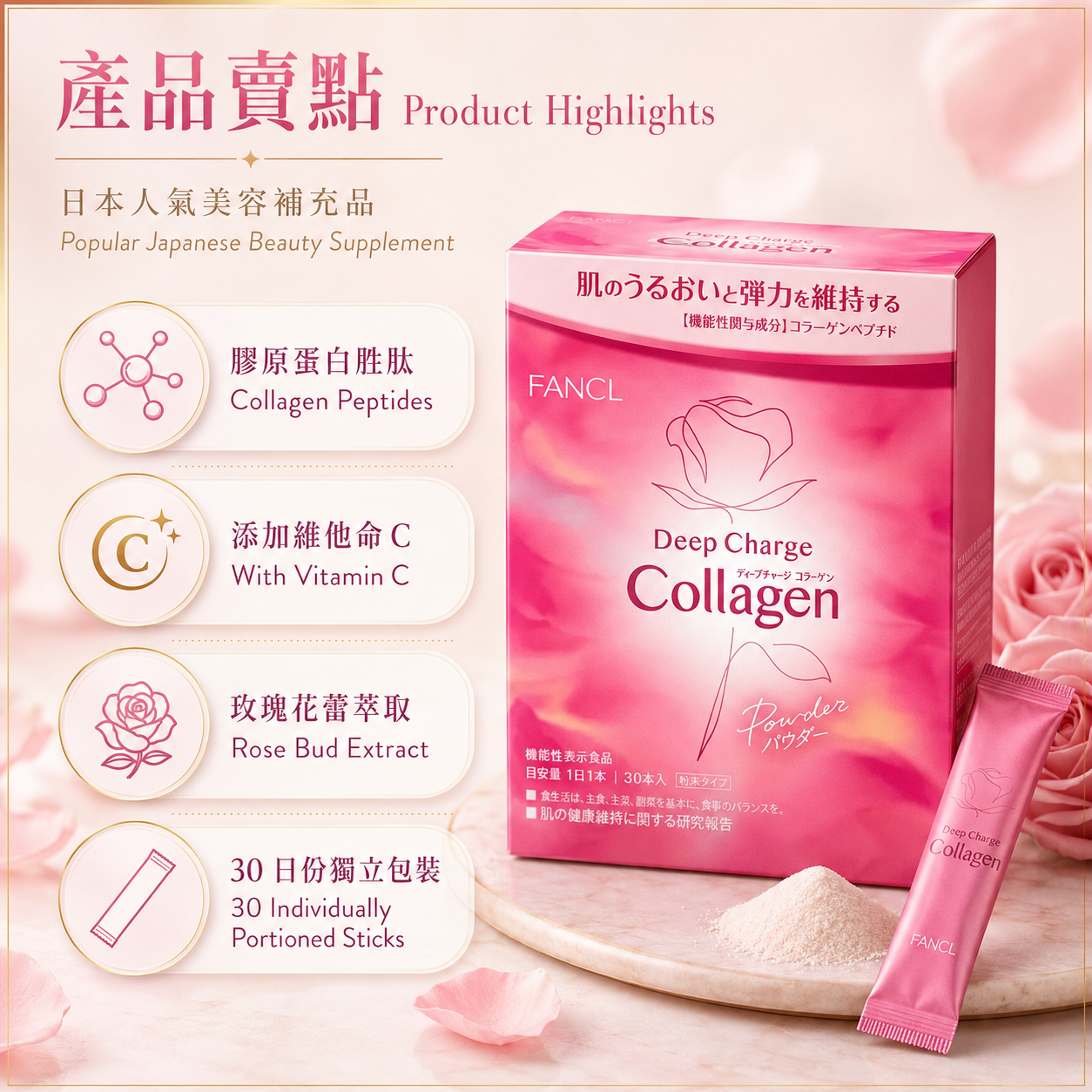 FANCL 膠原蛋白粉 / Collagen Powder｜美容保養・Japan Direct