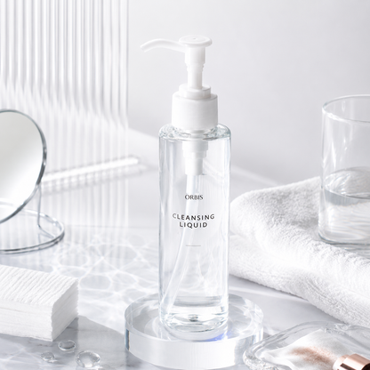 ORBIS Cleansing Liquid bottle lifestyle