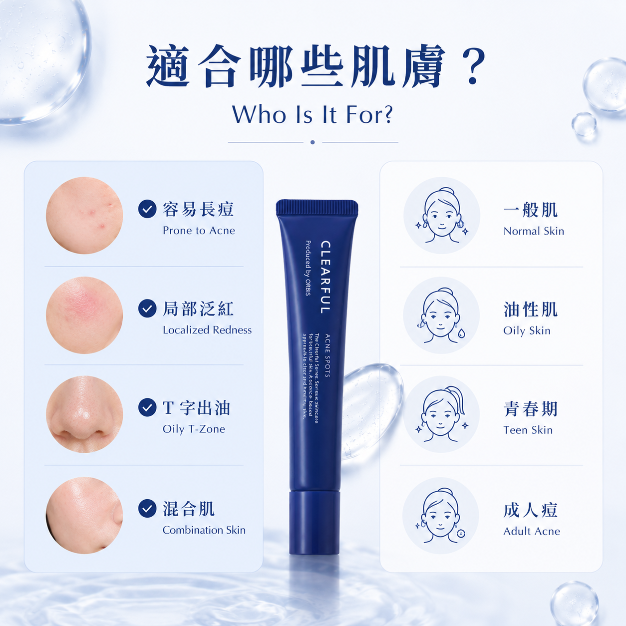 ORBIS CLEARFUL Acne Spots 痘痘局部护理凝胶 适用肤质
