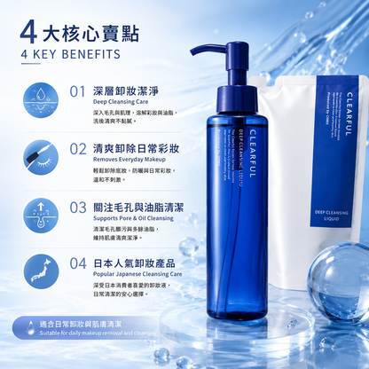 ORBIS CLEARFUL Deep Cleansing Liquid key benefits