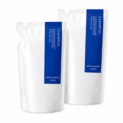 ORBIS CLEARFUL Deep Cleansing Liquid two refill packs