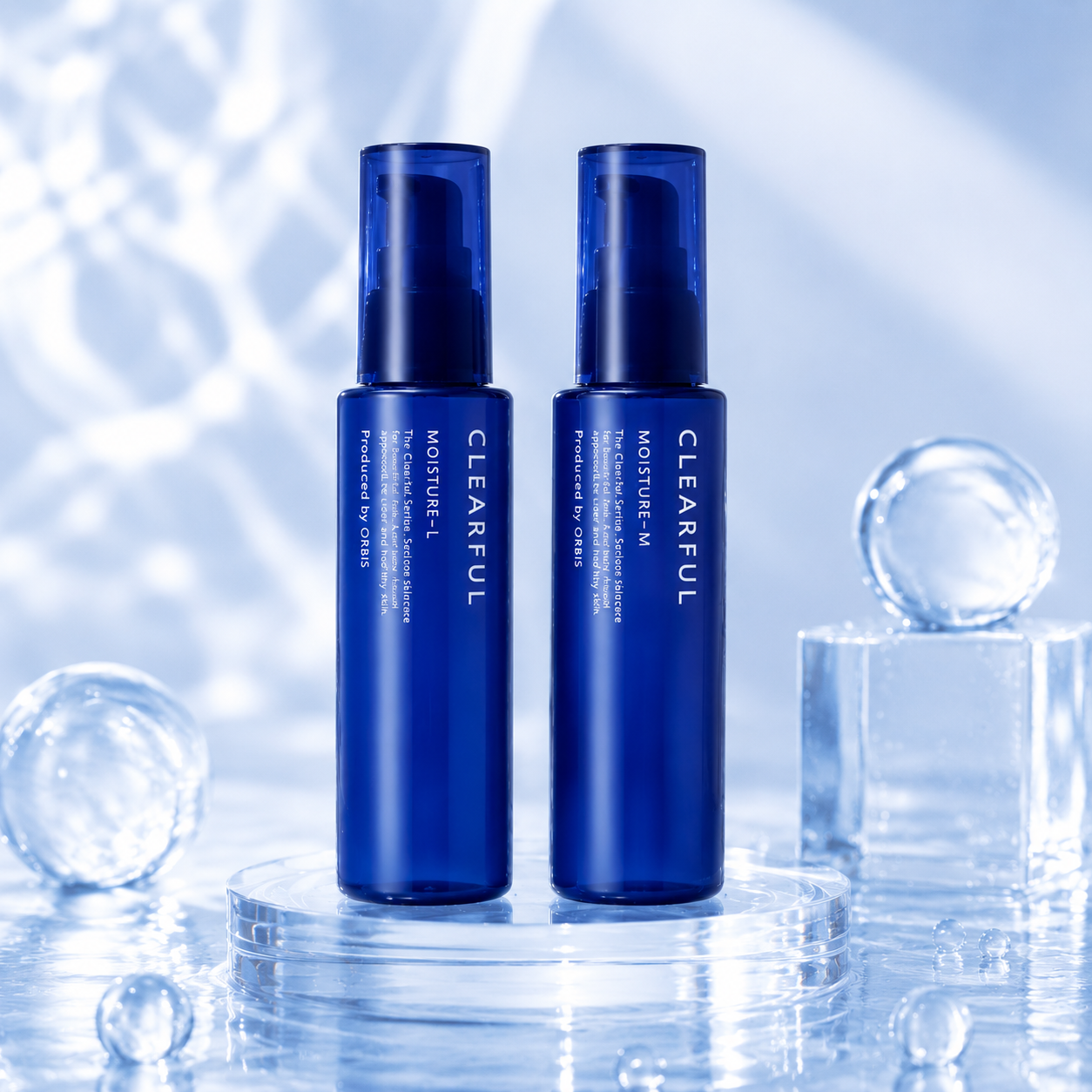 ORBIS CLEARFUL Moisture 清爽型與保濕型瓶裝