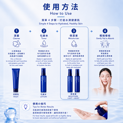ORBIS CLEARFUL Moisture 使用方法