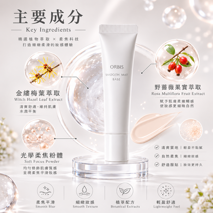 ORBIS Smooth Mat Base 配方與成分介紹