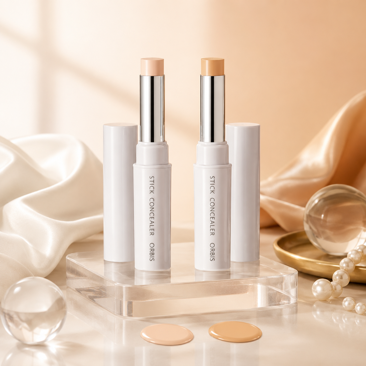 ORBIS Stick Concealer 明亮色與自然色雙色遮瑕棒主圖