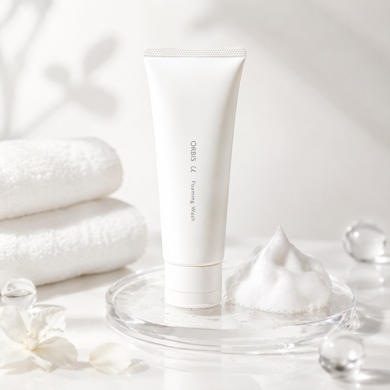 ORBIS u Foaming Wash dense clay foam lifestyle image