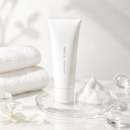 ORBIS u Foaming Wash dense clay foam lifestyle image