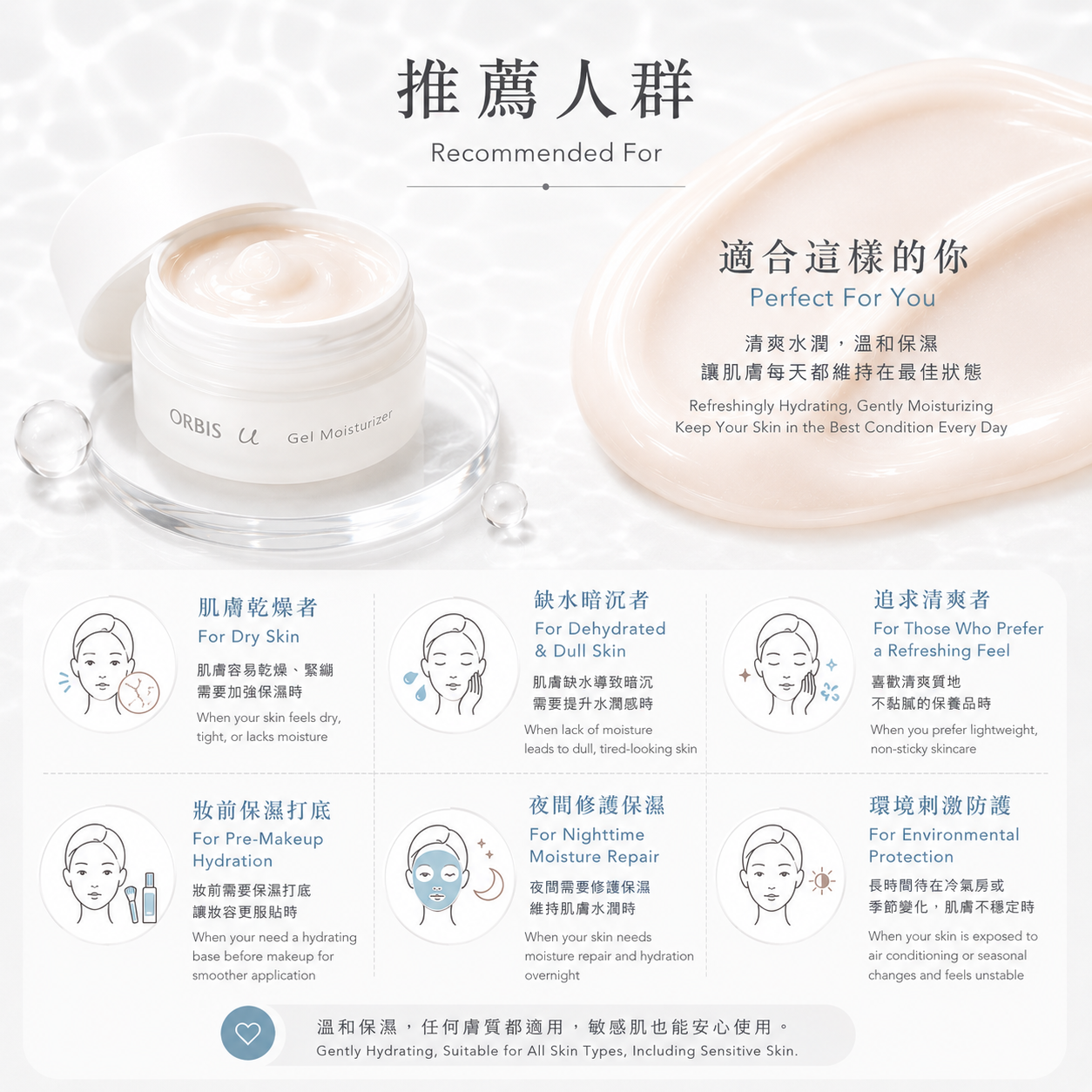 ORBIS U Gel Moisturizer 水感保濕凝膠霜 8