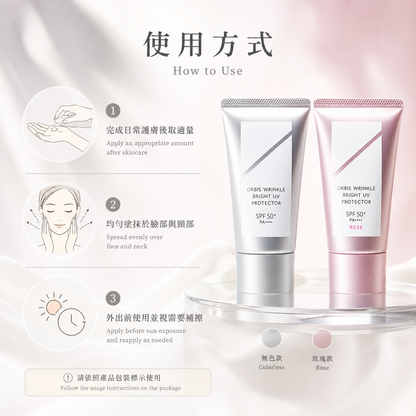 ORBIS Wrinkle Bright UV Protector N how to use